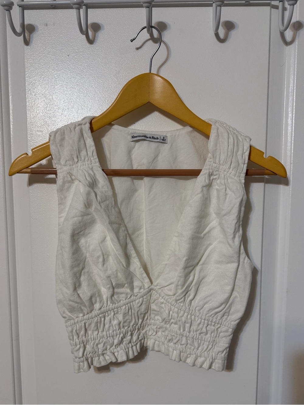 Abercrombie White Crop Top